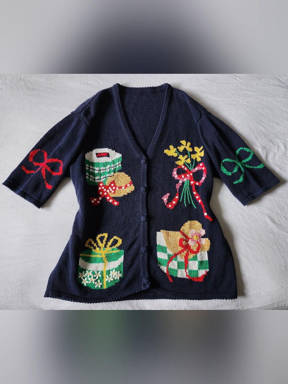 Vintage Cardigan Sweater - Whimsical Cottagecore